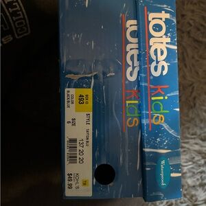 Totes Kids Waterproof Boots - Black/Blue